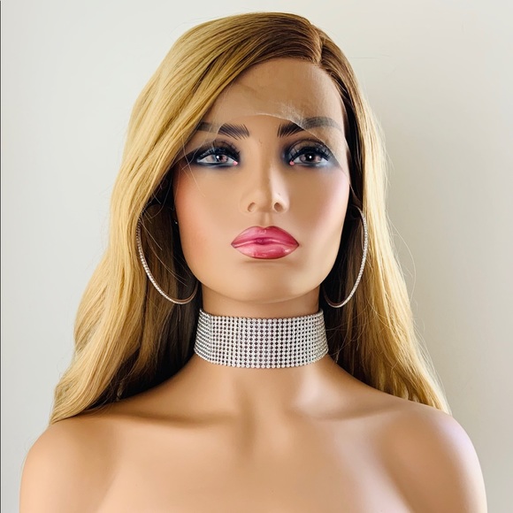 26” Ombre Honey Blonde 13x2.5 Lace Front Synthetic Wig - Picture 12 of 16